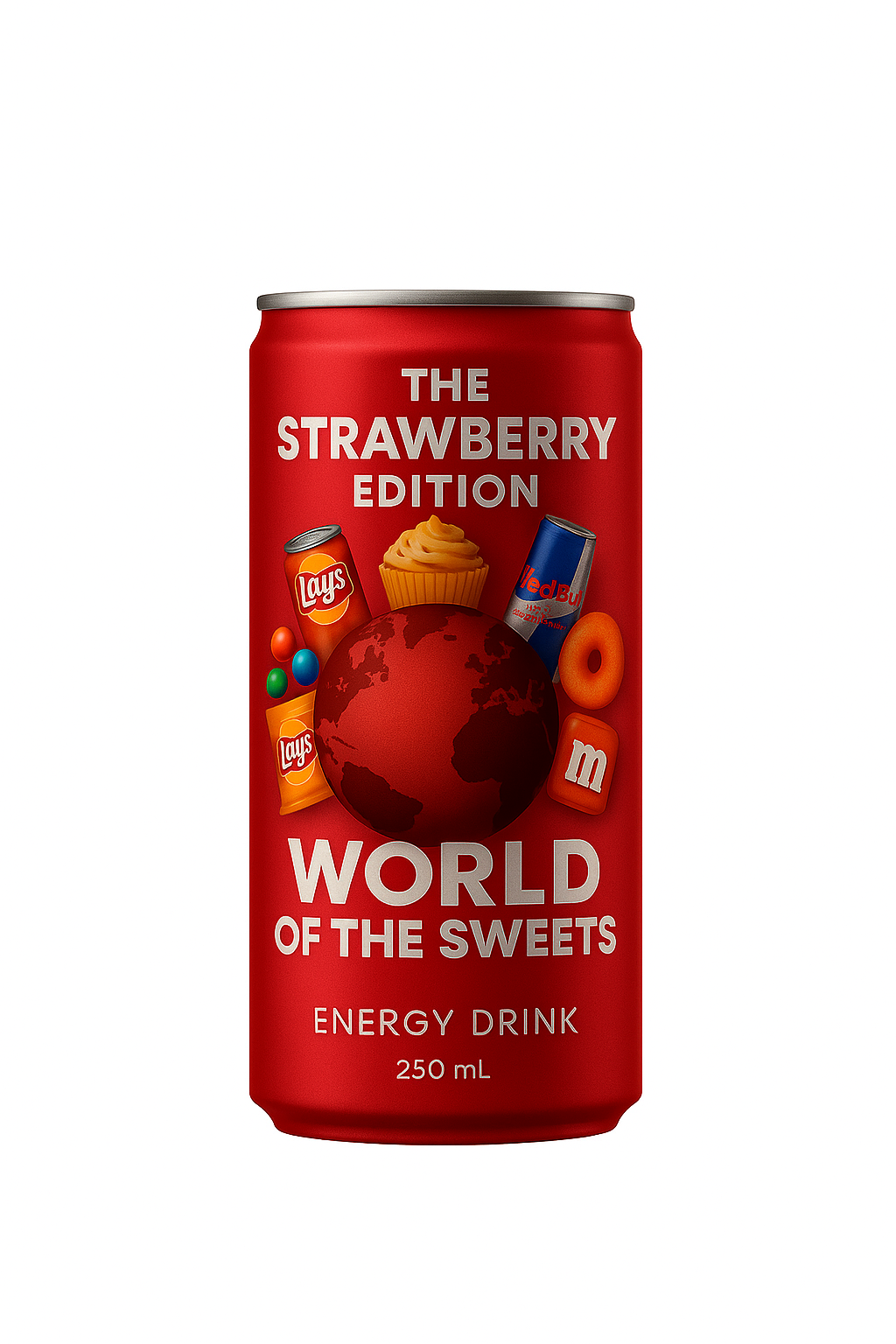 Boisson énergisante World of the Sweets- Strawberry Edition 250 ml