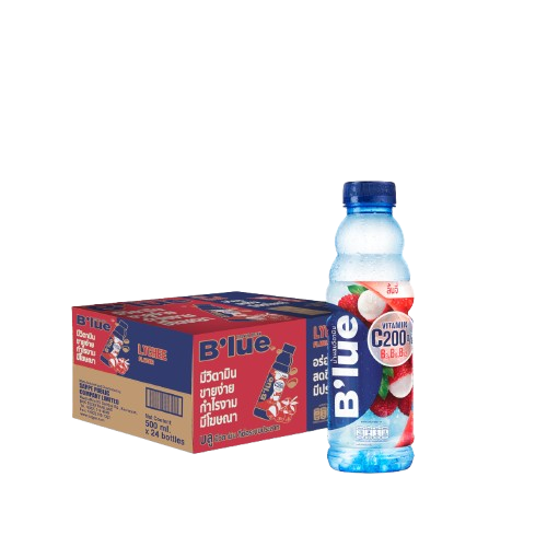 B'lue Water Vitamin VITA BOOST Lychee 24X500ml.