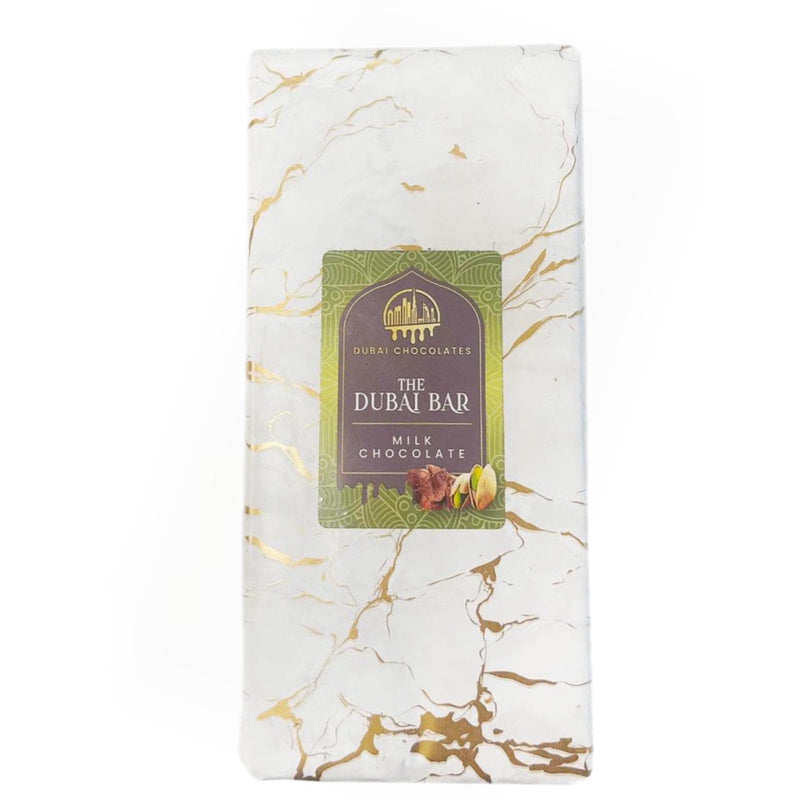 Dubai Milk Chocolate Bar Extra Crunchy XL 220g Premium Milk Chocolate