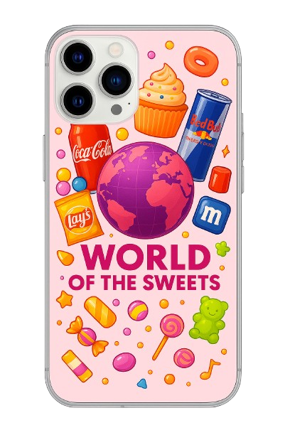 Coque iPhone World Of The Sweets-Rose