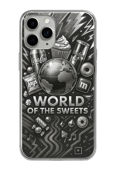 Coque iPhone World Of The Sweets-Chrome