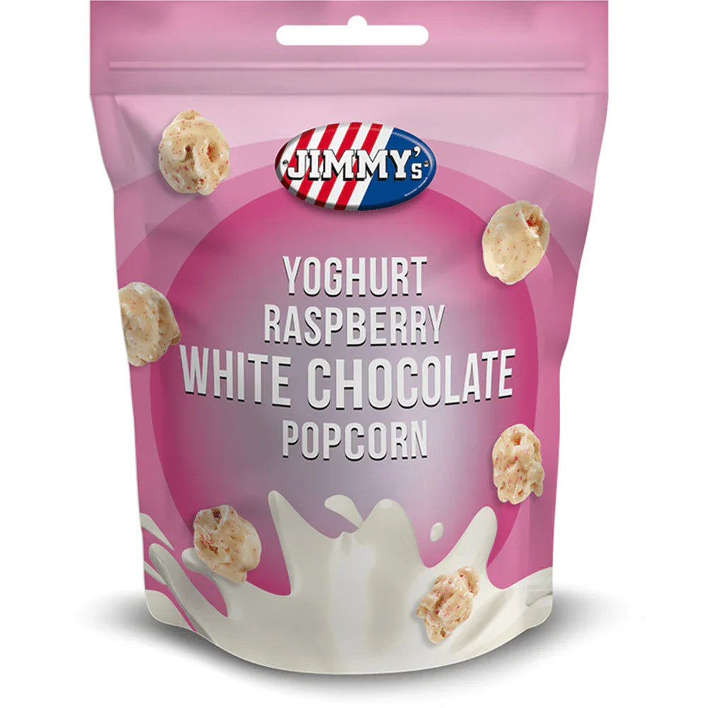 Jimmy's Pop Corn Yoghurt Raspberry White Chocolate