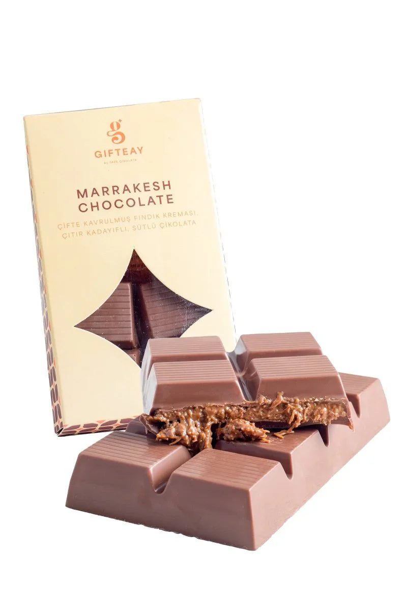 Dubai Chocolate: Double Roasted Hazelnut Cream & Crispy Kadayif Milk Chocolate