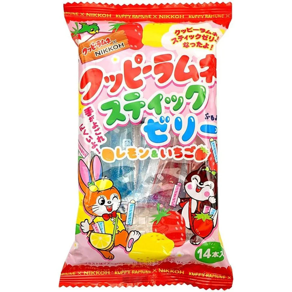 Nikkoh Jelly Stick Lemon & Strawberry