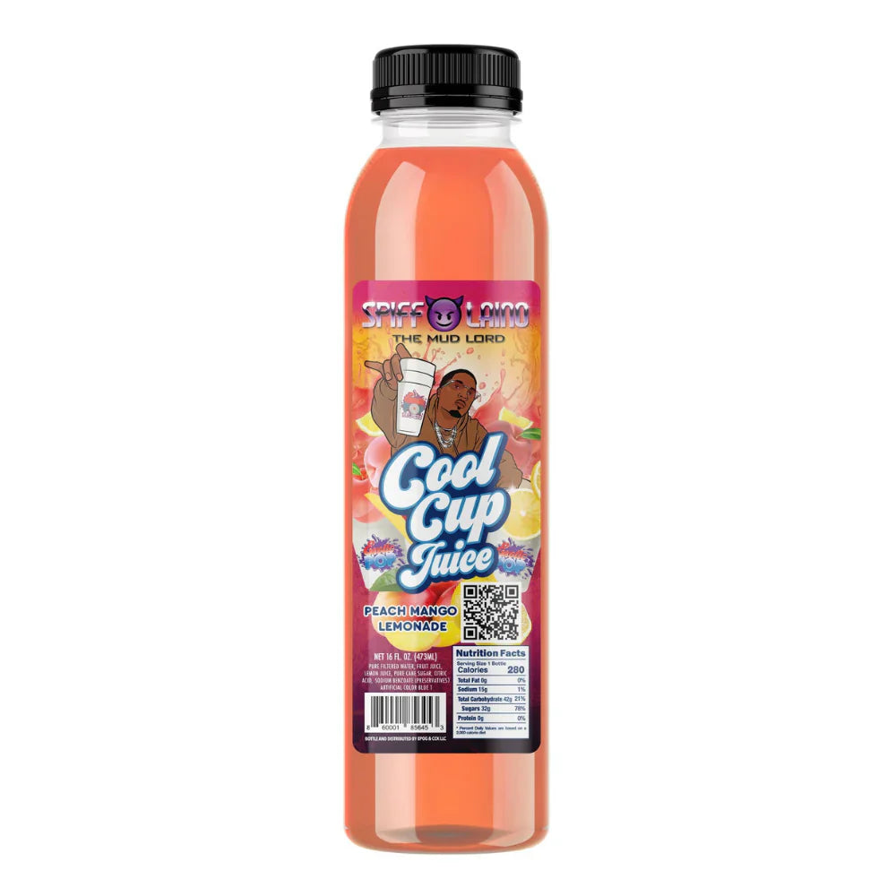 Exotic Pop Spiff Laino The Mud Lord Peach Mango Lemonade Cool Cup Juice